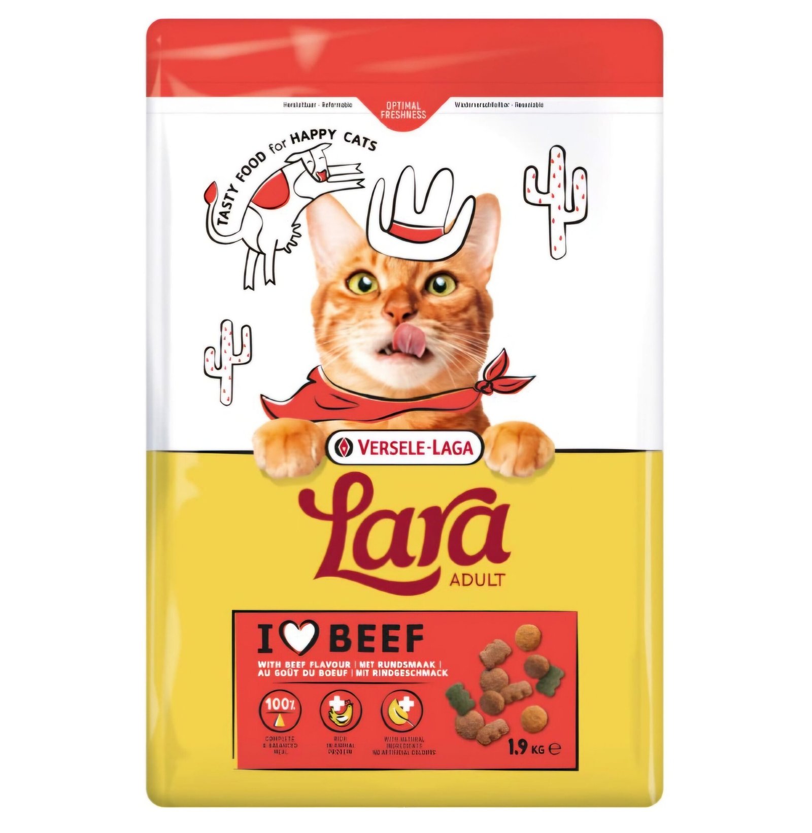 Versele-Laga Lara Adult Cat Food with Beef 1.9KG