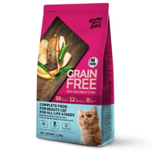 Kitchen Flavour Grain Free Beauty All Life Stage Cat Food 1.5KG