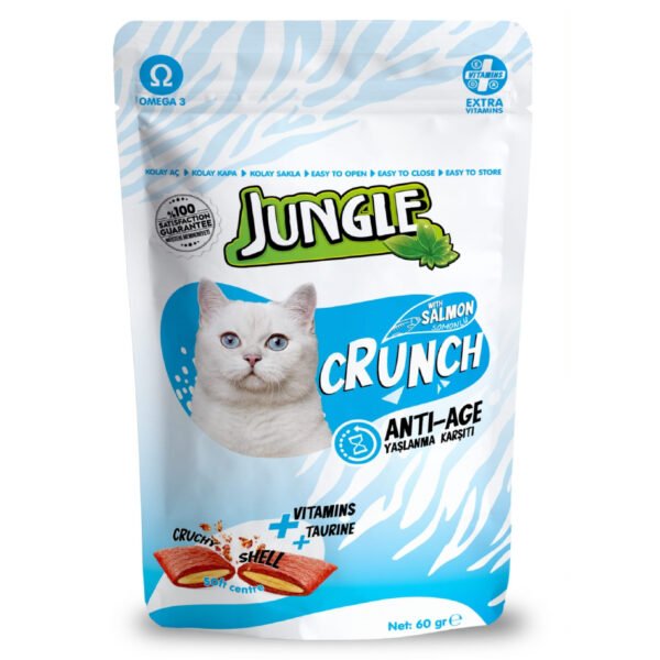 Jungle Crunch Dry Treat Anti-Age with Salmon 60gm