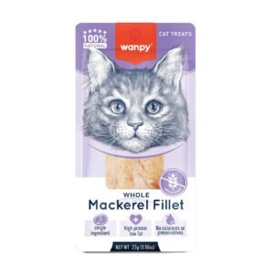 Wanpy Pure Mackerel Fillet Treat for Cats 25gm