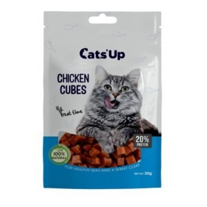 Cats Up Real Chicken Cubes Cat Treat 30gm
