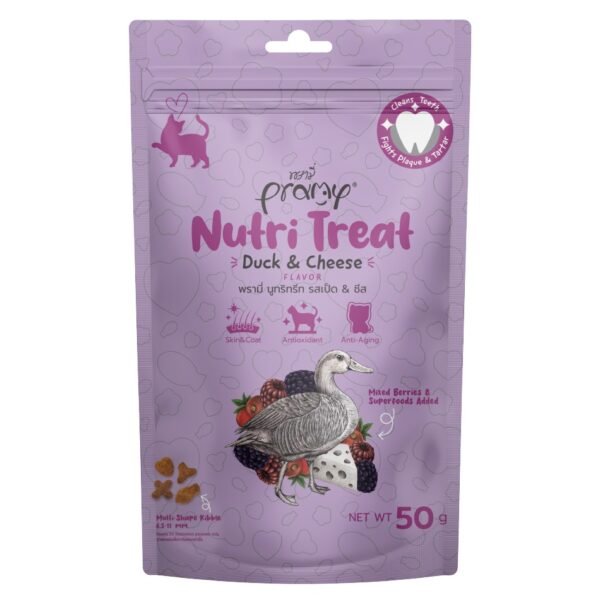 Pramy Nutri Treat Dry Cat Treat Duck & Cheese 50gm