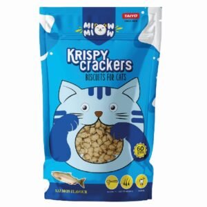 Miow Miow Krispy Crackers Biscuits Cat Treat Salmon 60gm