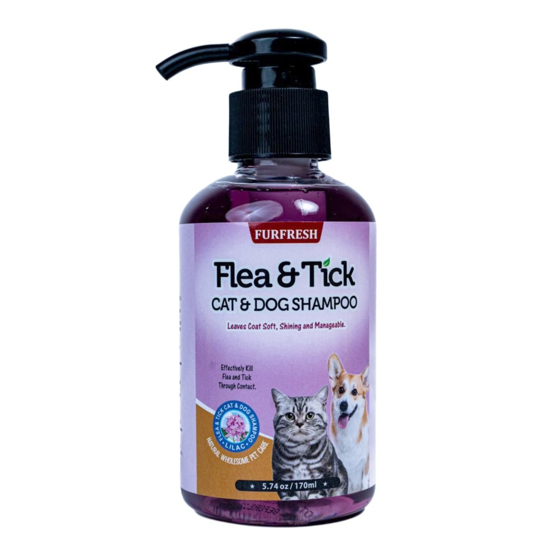 Furfresh Flea and Tick Shampoo for Cats and Dogs 170ml