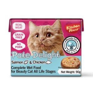 Kitchen Flavour Pate Delight Wet Cat Food with Salmon & Chicken 90gm