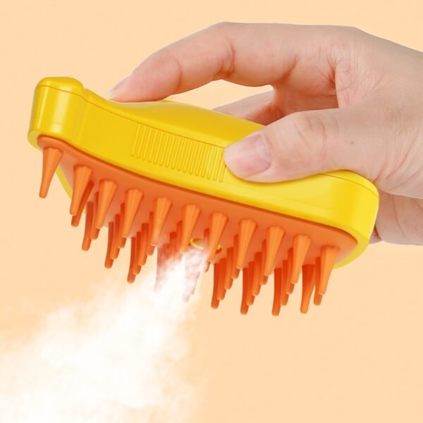 3in1 Mango Shape Pet Electric Steam Spa Brush
