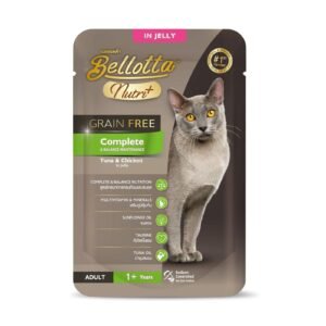 Bellotta Nutri Plus Grain Free Complete Pouch with Tuna and Chicken in Jelly 70gm