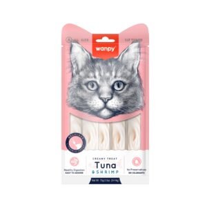 Wanpy Creamy Treat Tuna And Shrimp 70gm (5x14gm)