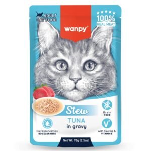 Wanpy Stew in Gravy Pouch Cat Food Tuna 70gm