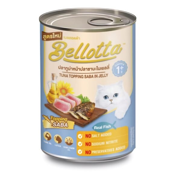 Bellotta Can Real Tuna Topping Saba in Jelly 400gm