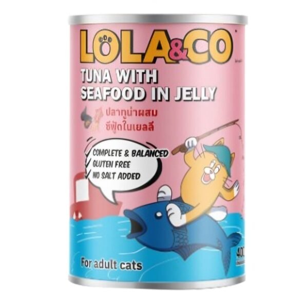 Lola & Co Premium Can Tuna with Seafood in Jelly 400gm