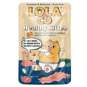 Lola & Co Healthy Kitten Pouch Tuna & Chicken Mousse for Kittens 80gm
