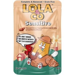 Lola & Co Sensitive Pouch Tuna & Chicken Topping Chicken Liver in Jelly 80gm