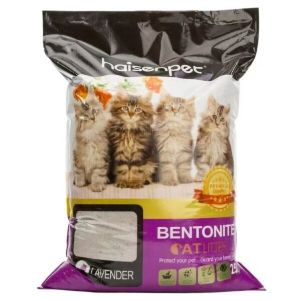 Haisenpet Bentonite Cat Litter Lavender 25L
