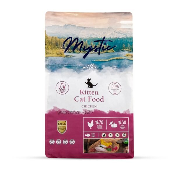 Mystic Low Grain Kitten Dry Cat Food Chicken 1.5KG