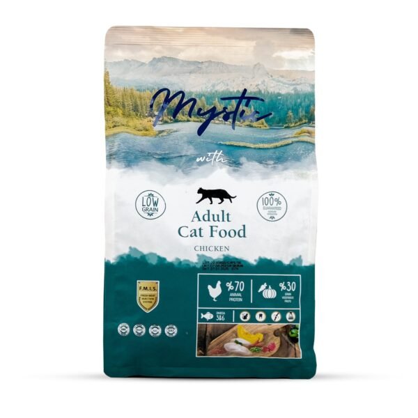 Mystic Low Grain Adult Dry Cat Food Chicken 500gm