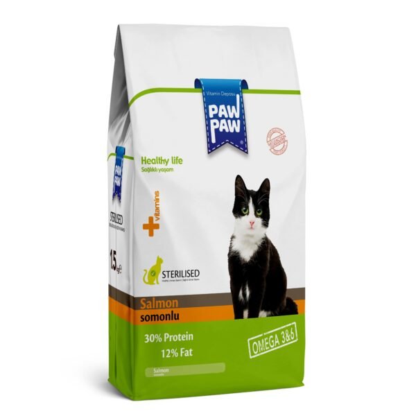 Paw Paw Adult Dry Cat Food Salmon 1.5 KG