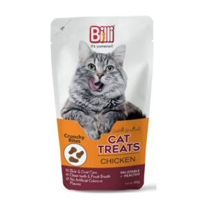 Billi Crunchy Bites Dry Cat Treat Chicken 60gm