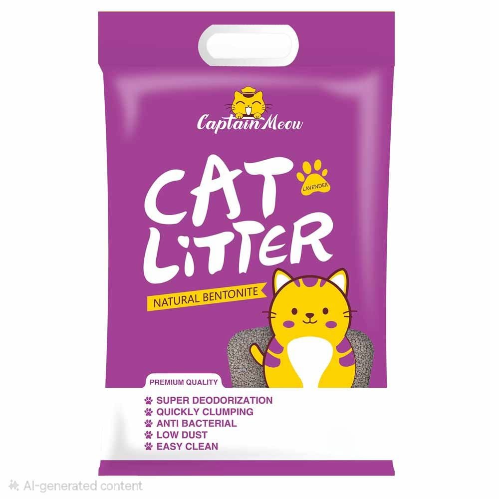 Captain Meow Lavender Bentonite Cat Litter 5L