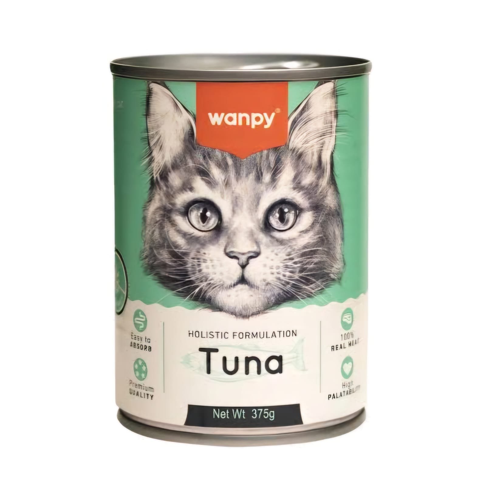 Wanpy Cat Food Can Tuna 375gm (Holistic Formulation)