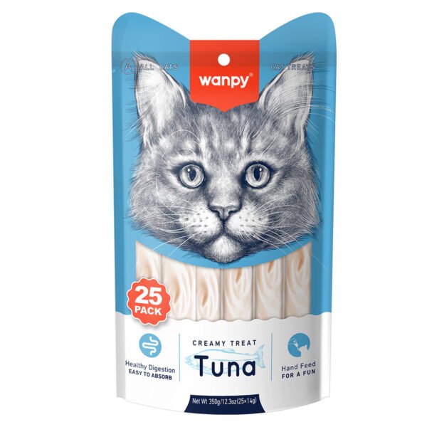 Wanpy Creamy Treat Tuna 25pc Pack 350gm (25×14gm)